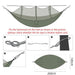 Outdoor Adventure Hammock with Insect Protection - Lightweight Portable Hanging Bed for Camping Comfort