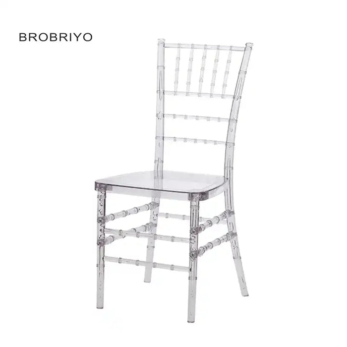 Elegant 20-Piece Transparent Acrylic Chair Set for Special Events