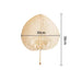 Handcrafted Bamboo Heart-Shaped Fan for Summer Celebrations and Home Elegance