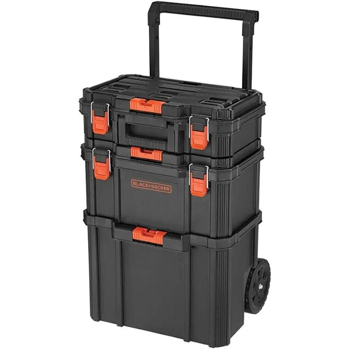 Stackable Wheeled Toolbox Organizer Set - The Ultimate Portable Storage Solution