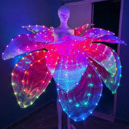 Luminous Floral LED Dress for Glamorous Occasions