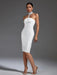 Elegant White Halter Neck Bandage Dress: A Wardrobe Essential for Glamorous Nights