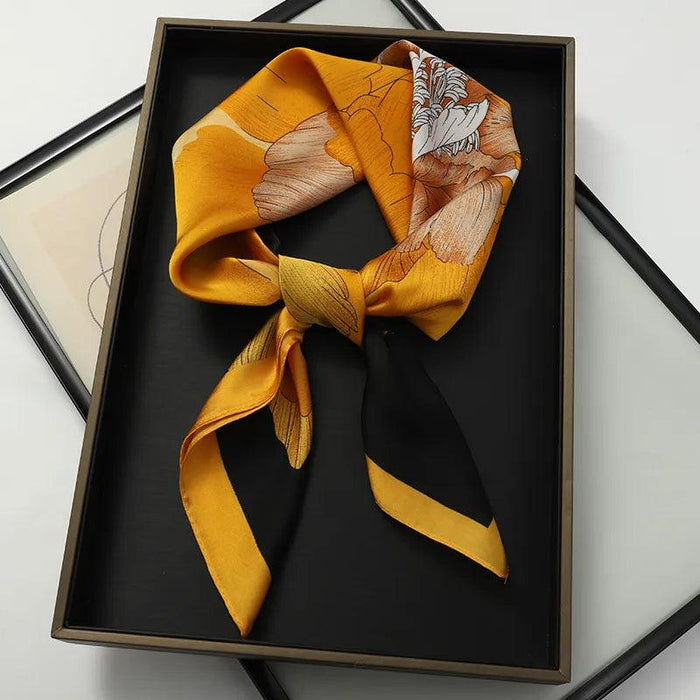 Chic Toddler Elegance: Luxurious 70x70cm Silk Scarf for Ages 6 Months to 4 Years