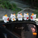 Lucky Cat Dashboard Charms - Maneki Neko Car Accessories for Good Fortune