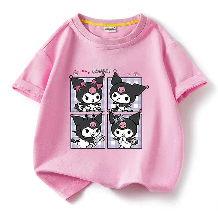 Kuromi Summer Cartoon T-Shirt for Kids - Fun Anime Tee for Warm Weather