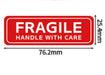 100PCS Premium Fragile Shipping Stickers - High-Visibility Handle with Care Labels