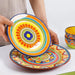 Vibrant Underglaze Ceramic Dinner Plates for Steak, Pasta, and Salad - Stylish Dishware for Your Kitchen