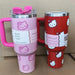 Hello Kitty 40Oz Insulated Stainless Steel Mug with Handle and Straw