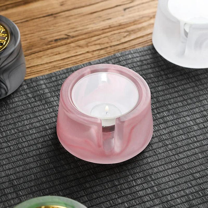 Sleek Japanese Ceramic Tea Warmer and Candle Holder for Luxurious Tea Service