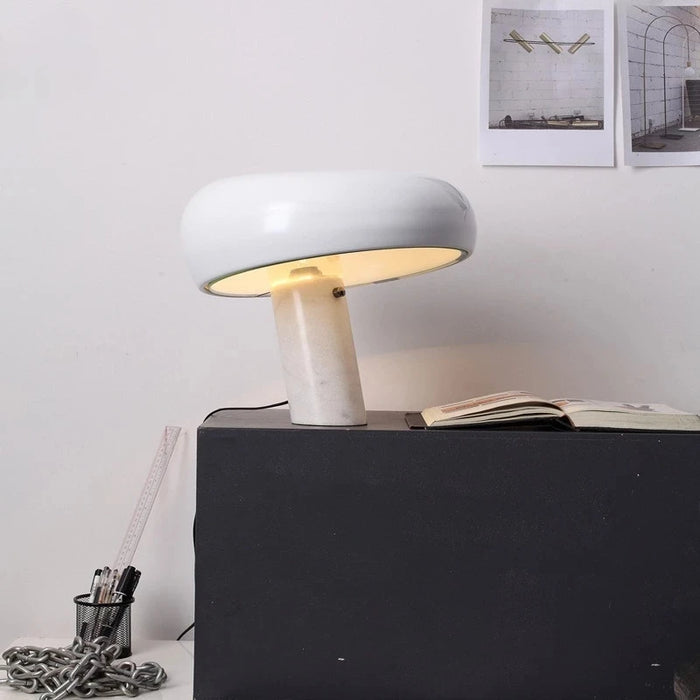 Nordic Marble Mushroom LED Table Lamp for Kids' Rooms and Stylish Living Spaces