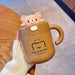 Adorable Kawaii Bear Insulated Stainless Steel Travel Mug with Straw for All Your Beverages