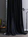 Luxurious French-Style Black Velvet Lace Blackout Drapes with Romantic Ruffles for Stylish Interiors