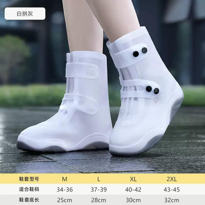 Silicone Waterproof Shoe Covers for Women and Kids - Non-Slip Rain Boot Protectors