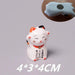 Charming Maneki Neko Ceramic Chopsticks Rest - Infuse Your Dining Experience with Japanese Good Fortune