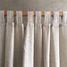 Elegant Customizable Beige Cotton Linen Semi-Blackout Curtains for Home & Cafe