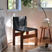 Elegance Collection Genuine Leather Dining Chair - Contemporary Nordic Style