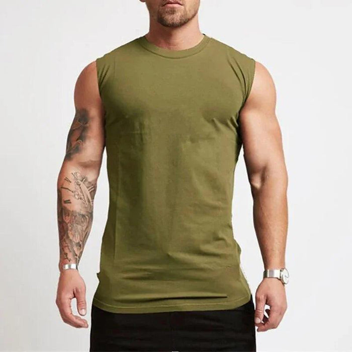 Men's Bodybuilding Sleeveless Workout Tank Top for Fitness and Sports