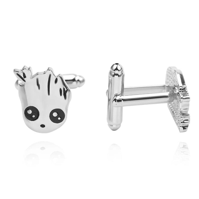 Guardians of the Galaxy Groot Character Cufflinks - Stylish Men's Fashion Accessory