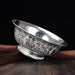 Elegant Handcrafted Sterling Silver Serving Bowl