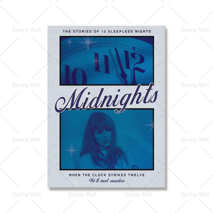 Taylor Swift Canvas Art Collection: Celebrate Midnights, Folklore & Evermore with Stunning Wall Decor