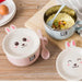 Adorable Double-Layer Noodle Bowl with Playful Rabbit Design - A Must-Have for Fun Dining Experiences!