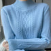 Luxurious Cashmere Plus Size Turtleneck Knit Sweater