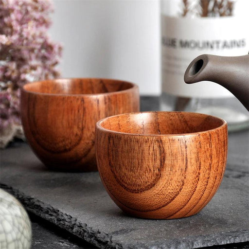 Handcrafted Rustic Spruce Wood Mug - Stylish Natural Drinkware for All Beverages