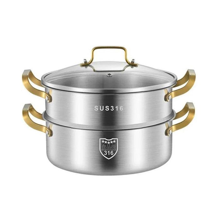 Premium Triple Layer 316 Stainless Steel Steamer: The Ultimate Kitchen Essential