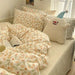 Ins Green Grid Bedding Set