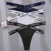 3-Pack Women's Sexy High Waist Cross Strap Cotton G-String Panties