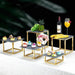 Elegant Stainless Steel Multi-Tier Snack and Dessert Display Stand for Celebrations