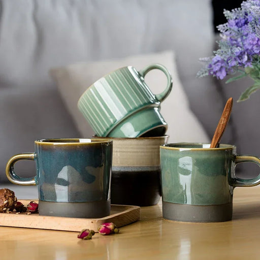 Nordic Elegance Ceramic Mug Set - Your Ultimate Coffee and Travel Partner