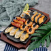 BBQ Seafood Decorative Props - Realistic Grilled Fish, Shrimp & Squid Models