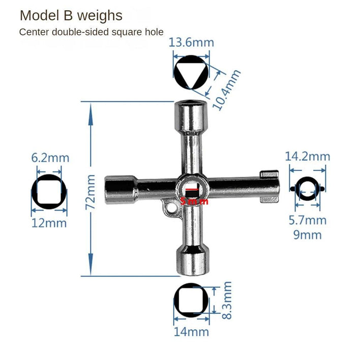 Zinc Alloy Triangle Key Wrench: Your Go-To Tool for Versatile Applications