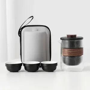 Travel-Friendly Ceramic Tea Brewing Set for Tea Aficionados