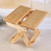 Kids' Solid Wood Folding Stool - Perfect Portable Seat for Camping & Home Use