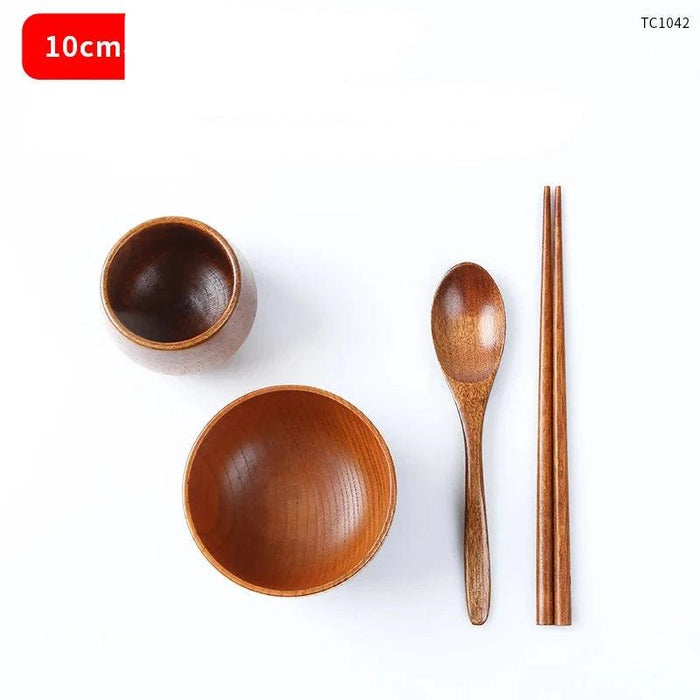 Japanese Wooden Tableware Set