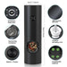 Automatic Gravity Salt and Pepper Mill Set with Adjustable Coarseness and LED Light - Rechargeable Electric Grinder for Effortless Seasoning