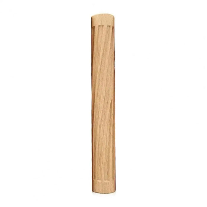 Textured Beechwood Rolling Pin - Versatile Embossing Tool for Baking and Crafting