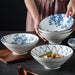 Elegant Horn-Shaped Japanese Ceramic Bowl for Ramen and Soups - 8 Inch