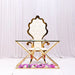 Elegant Stainless Steel Royal Throne Chair for Weddings and Banquets