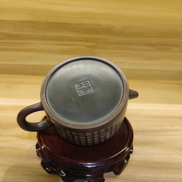 Artisan 200ml Qinzhou Nixing Clay Teapot Set for Puerh and Tea Lovers