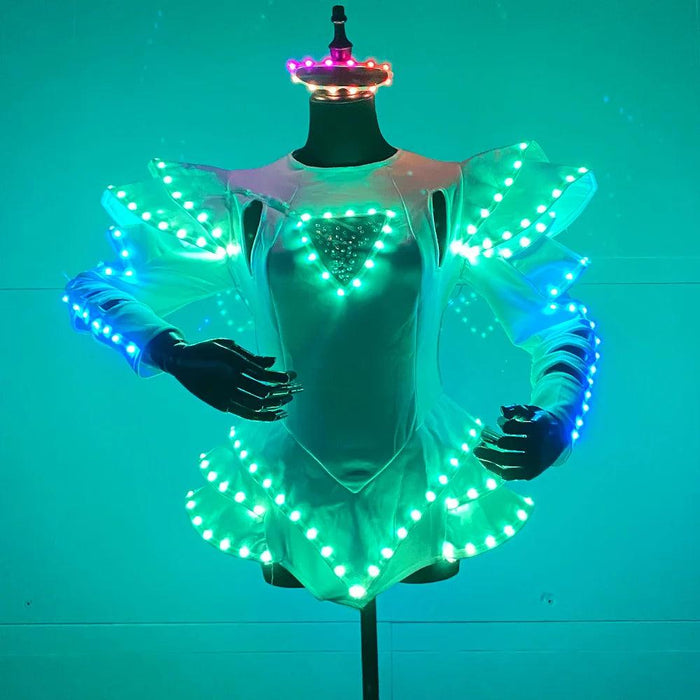 Glow in the Dark LED Tutu Dress Set with Remote Control - Ideal for Nightlife Adventures