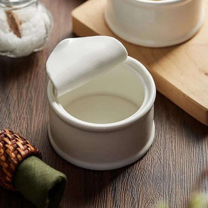 Sophisticated Ceramic Bowl and Saucer Set for Gourmet Dining Experience
