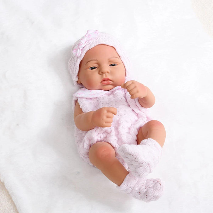 16-Inch Lifelike Reborn Baby Girl Doll - Realistic Full Vinyl Body with Outfit, Ideal for Gifts and Collectors