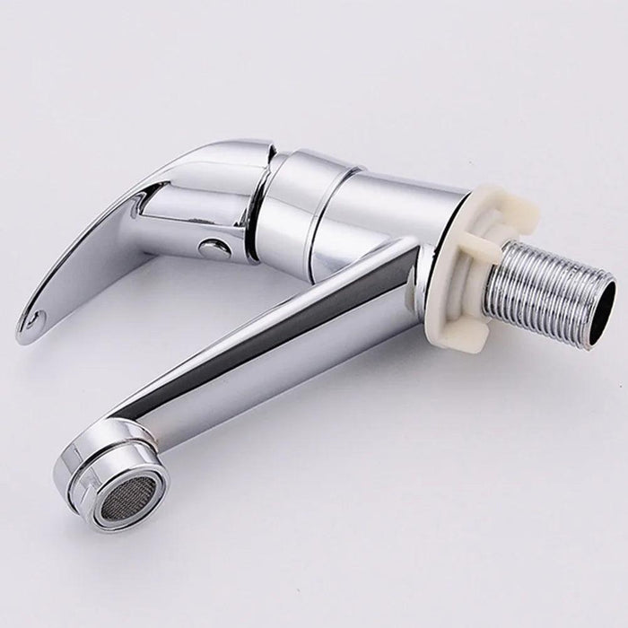 Sleek Chrome Single Handle Bathroom Faucet with Drip-Free Ceramic Cartridge