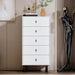 Sleek Modern 5-Drawer Dresser with Stylish Metal Legs - Perfect Storage for Any Room