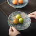 Ru Kiln Celadon Dim Sum Serving Dish - A Chic Addition for Desserts and Snacks