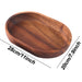 Acacia Wood Bowl Trio - Elegant Oval Serving Dishes for Salads, Fruits, and Desserts