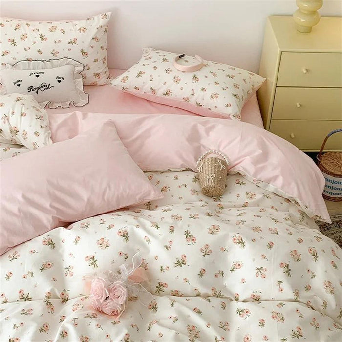 Korean Heart Bedding Set